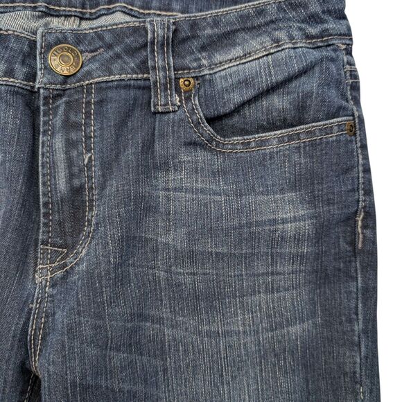 Vigoss Boot Cut Jeans Juniors Size 9 Blue Denim Rhinestone Pockets - Picture 9 of 16
